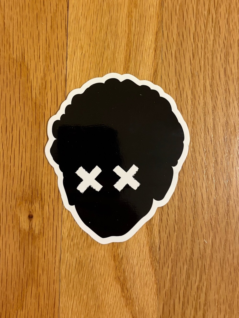 Grandson band black skull sticker